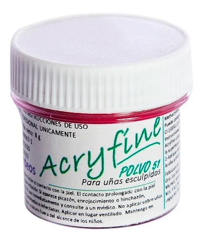 Acryfine Polimero Construcción Uñas Esculpidas Bordo Local