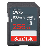 Tarjeta De Memoria Sd Sandisk Ultra 100mb Class C10 De 256 Gb