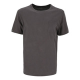 Polera Clasica Manga Corta Pocket De Hombre Gris