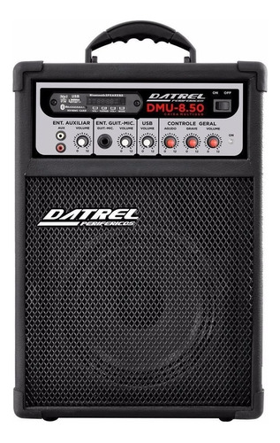 Alto-falante Datrel Dmu-8.50 Portátil Com Bluetooth Preto 127v/220v 