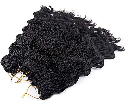 35 Strands/pack Wavy Senegales Twist Back Crochet Braids 6 P