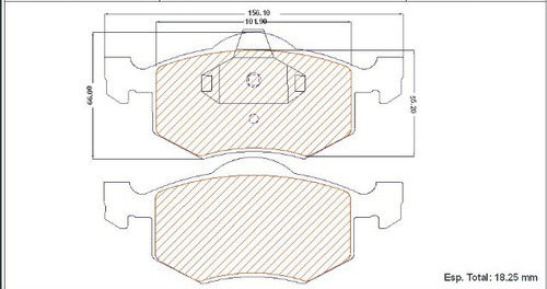 Pastillas Frenos Delanteras Ford Escape 2001-2007 Foto 3