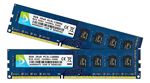 Memoria Ram Ddr3 16gb (2x8gb) 1600mhz Para Computadora De