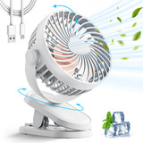 Ventilador De Escritorio Usb Mini Ventilador De Mesa Blanco