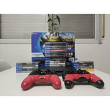 Play Station 4 Slim 500gb + 4 Controles + 26 Juegos Fisicos