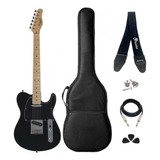 Kit Guitarra Telecaster Tagima Classic T-550 Black Completo