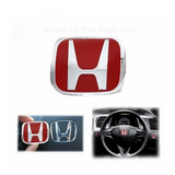 Honda Civic Emblema H Volante Insignia Roja 2006-2015 Rojo Typer Type-r Type R Si Exs Lxs