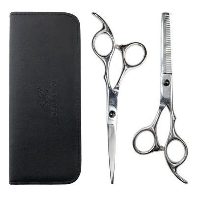 Pack De Tijeras Para Cortar Cabello Profesionales Gris 6 | Meses sin interés