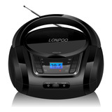 Reproductor De Cd Lonpoo Boombox Portatil Con Radio Fm/us...