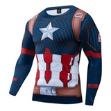 Polera Compresión Capitán América Avengers Vengadores