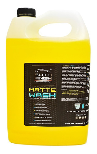 Autofinish Matte Wash  Shampoo Autos Con Wrap O Mate 3.78l