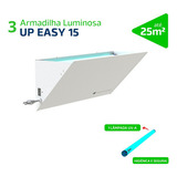 Kit3 Armadilha Luminosa Easy Up 15 Pega Mata  Mosca Mosquito