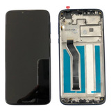 Tela Frontal Lcd Para Moto G7 Power C/aro Azul Original