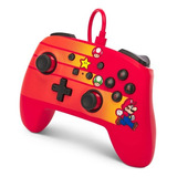 Joystick Acco Brands Powera Enhanced Wired Controller Mario Bob-omb Blast! Rojo