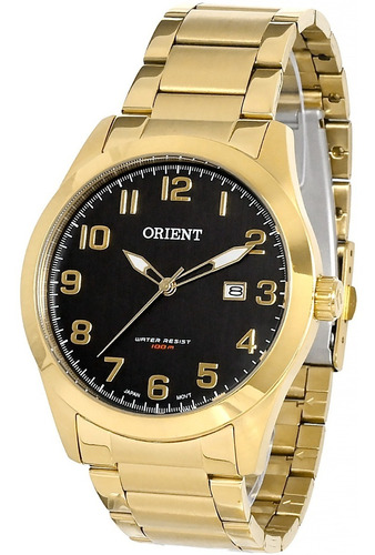 Relógio Orient Masculino Mgss1180 P2kx Preto Dourado