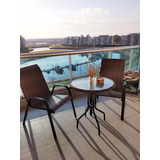 Juego Balcon Mesa 60 Cm Y 2 Sillonesconfort Y Relax