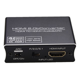 Divisor De Audio 2.0 Compatible Con 4k Y 60 Hz, 5.1 Arc Hd-m