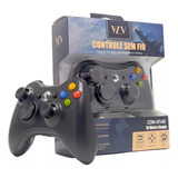 Kit 10un. Controle Xbox360 Sem Fio Preto Wireless Con-8148