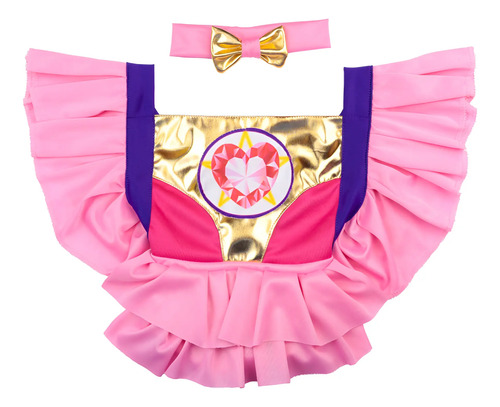 Disfraz Pañalero De Luli Pampin, Bebe Vestido, Niña Vestidito Traje Disfras Rosa Cosplay Fiesta Rosita Cumpleaños. | Meses sin interés