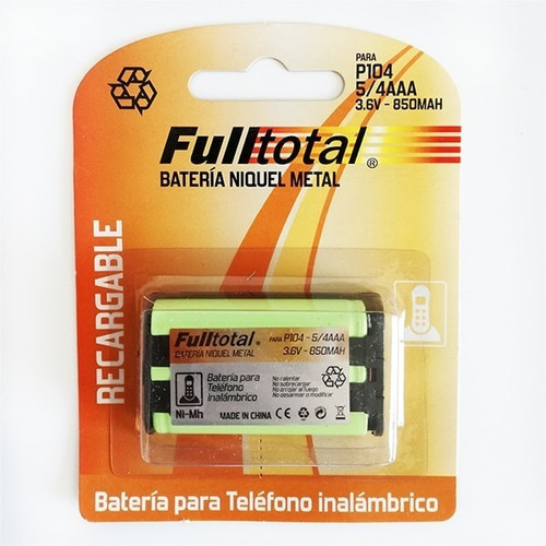 Bateria 3.6v 830 Mah Metal Hhr-p104 Tipo 29 P/ Panasonic