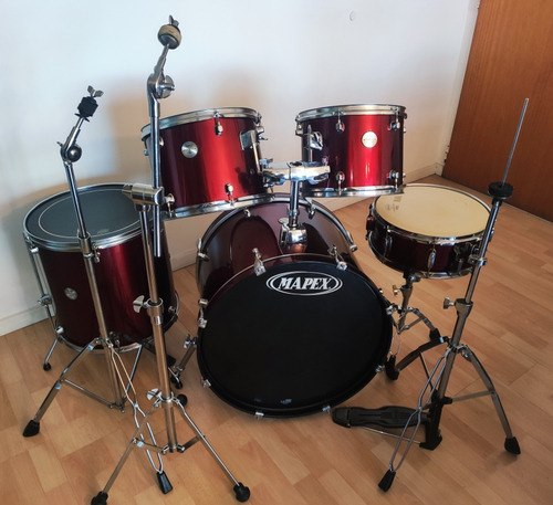 Batería Mapex Voyager 5 Cuerpos Con Fierros