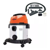 Aspiradora De Tacho Black+decker Bdwds20 20l Plateada, Naranja Y Negra 220v