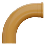 Kit - Curva Pvc/ocre Coletor Esgoto 90º Pb Je 150mm - 8pçs