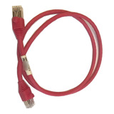 12 Patch Cord Amp Cat. 6 Cable Red 3 Pies Tyco Electronics