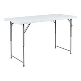 Muebles Flash Mesa Plegable De Plástico Blanco De Granito Aj