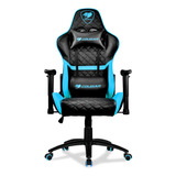 Silla Gamer Cougar Armor One Sky Blue Cuero Sintentico 