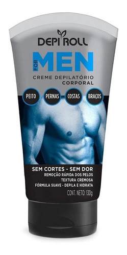 Creme Depilatório Corporal Depiroll For Men 130g 