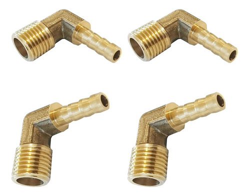 2x Manguera De Púas Tubo De De Gas 1/4 6mm + 8mm Terminales