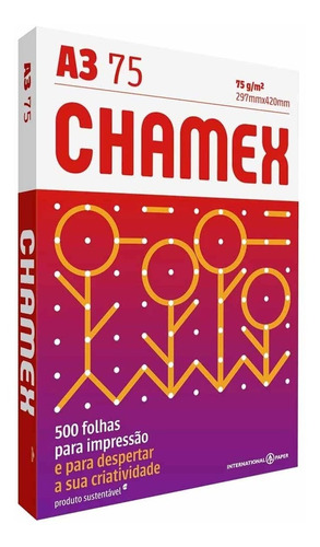 Papel Sulfite A3 Chamex 500 Folhas