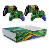 Skin Adesivo Protetor X Box One S E Controles Brasil Rio