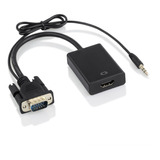 Conversor Vga A Hdmi Con Audio (adaptador Analogo A Digital)