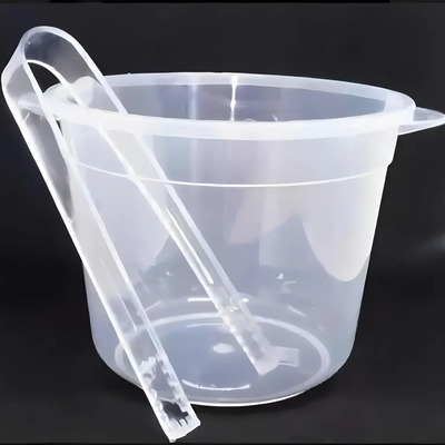 40 Hielera De Plástico Con Tenaza Para Fiestas Boda Xv Año Color Transparente Liso | Meses sin interés