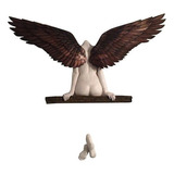 3d En Relieve Alas De Ángel Decoración De Pared Estatua Retr