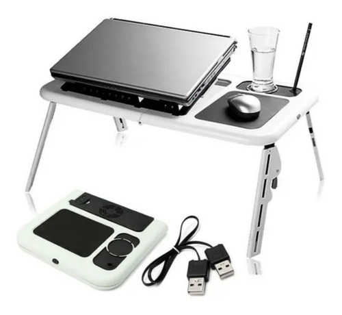 Mesa Para Notebook Laptop Plegable Con 2 Ventiladores Etable