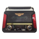 Radio Antiguo Solar Clasico Bluetooth  Am Fm Sw Mp3 Bombillo