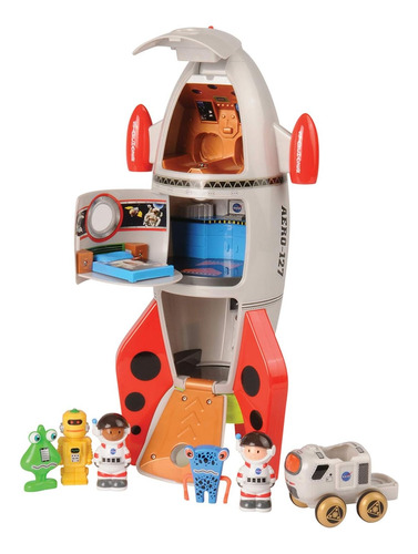 Cohete De Juguete Toy Cp 7pzs Astronautas Y Extraterrestres