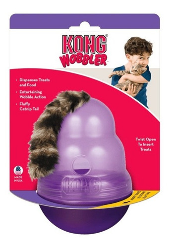 Juguete Kong Wobbler Cat Dispensador De Alimento Para Gatos