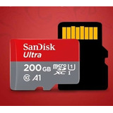 Cartão De Memória Sandisk Ultra 200gb - Original - Usado