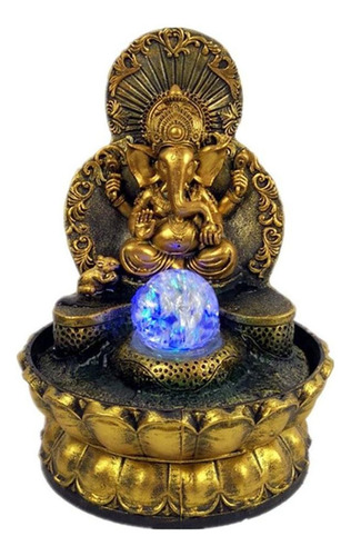 Fuente De Agua De Con Estatuas De Ganesha, Fuente Zen Para