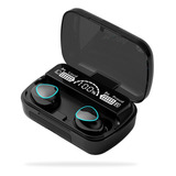 Auriculares Inalámbricos Bluetooth 5.1 De Tws, Pantalla Táctil Led, Color Negro, Color Claro, Azul