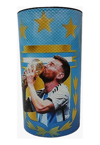 Vaso Guira Messi Campeon Mundial Copa 2022 Afa Con Raspador 