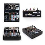 Consola Mixer Usb Lexsen Vivo 4 Interfaz Audio Profesional