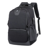 Mochila De Viaje De Negro Negocios Antirrobo Para Portátil 15.6 In, Con Carga Usb, Bolsa De Gran Capacidad Impermeable, Hombre Mujer Mochilas