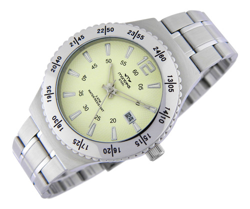 Reloj Montreal Hombre 100% Acero Ml298 Envío Gratis