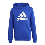 Moletom adidas Essentials Big Logo Infantil - Azul/branco