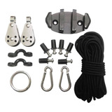 Z Kit De Carro De Ancla De Barco De Canoa Para Kayak Con X